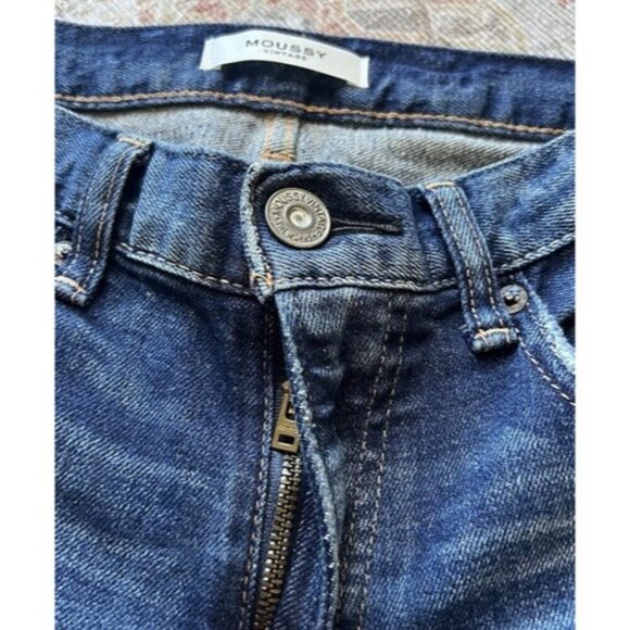 Moussy Vintage Glendele Denim Jeans Skinny Distressed Stretch Ankle Fray Size 26 - Picture 12 of 12
